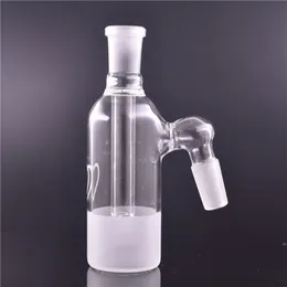グラスの灰のキャッチャー90度ガラスの水の骨のパイプのための最新デザイン14mm 18mmの喫煙アクセサリーガラスの灰キャッチャー90度