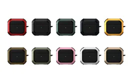 Moda Słuchawki Akcesoria Wstrząsy Szafy dla Apple Airpods 3GEN 3 2021 Airpod Pro Ear Hard Plastikowy Miękki TPU Case Pods 1 2gen Shell Protector Cover Carabiner