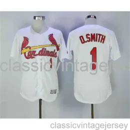 Embroidery Ozzie Smith american baseball famous jersey Stitched Men Women Youth baseball Jersey Size XS-6XL