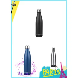Sublimation Wireless Water Bottle Stainless Steel Wine Tumblers with Speaker Double Wall Vacuum Cola Bottles Smart Music Kettle