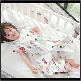 Väskor Nursery sängkläder Baby Maternity Drop Leverans 2021 Four Seasons Baby Sleeping Bag Avtagbar Ärm Sleep Sack Andningsbar Split Ben Born K