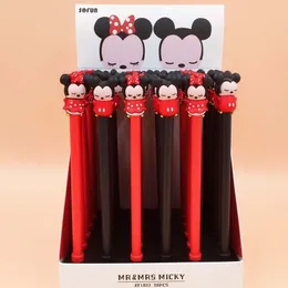 36 pcs/lot Mouse Gel Pen For Writing Cute Animal Black Ink signature pen School Supplies Stationery gift 210330