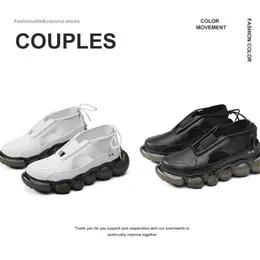 2021 zapatos para correr sandalias romanas de suela gruesa tenis hombres blanco negro verano moda coreana zapato casual zapatillas transpirables de gran tamaño run-shoe # A0010
