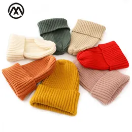 Winter hats for women knit hats women beanie warm hats cap wool solid color cotton caps Innocent cap ladies fashion design masks Y0911