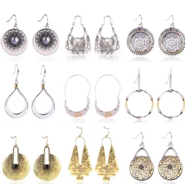 Ins vintage Earring Restoring Alloy Earrings Women Natural Conch Shells earrings