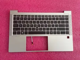 Nytt original Palmrest-hus för HP EliteBook 740 840 G7 G8 745 845 LAPTOP COVER MED US KEYBOARD M36312-001 SLIVER CASE