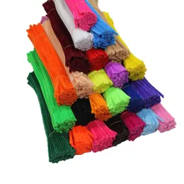 Dekorativa Blommor Kransar Festlig DIY Math Chenille Stammar Pinnar Pussel Hantverk Barnrör Rengöringsmedel Educational Creative Toy 12 "30cm 100pc