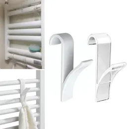 Handduksställ 5st Y Shape Hook Hanger för uppvärmd järnväg Radiator Tubular Bath Holder Storage Rack N3G3