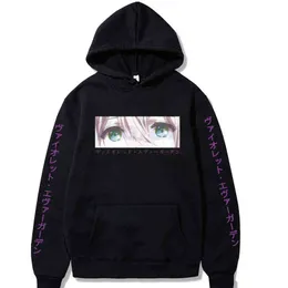 Japansk anime violett evergarden hoodies män kvinnor streetwear pullover haajuku sweatshirt toppar sudaderas svett homme h1227