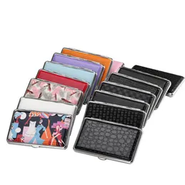 Colorful PU Long Style Smoking Dry Herb Tobacco Cigarette Holder Cases Portable Storage Box Multiple Colors Preroll Rolling Container High Quality DHL Free