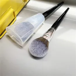 Professionell lätt pulver makeup borste 50 avsmalnande formad lätt luftborste pulver finish skönhet kosmetik borst skönhet verktyg