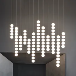 Nordic nowoczesny kreatywny szklany szklany lampa kulka sypialnia jadalnia wisiorka projektant Personaliza