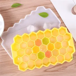 New37 Ice Cubes Frozen Verktyg Hornet Nest Form Frusens Bricka Kub Silikon Mögel Bar Party Drinks Mögel Pudding Tool EWB7770