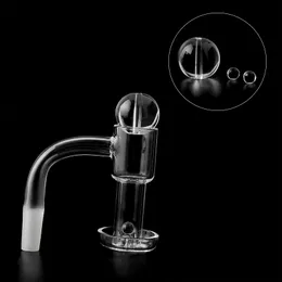 High Quality Flat Top Terp Slurper Smoking Quartz Banger With Glass Bubble Carb Cap Marble Pearls Balls 20mmOD Male Female Nails For Water Bongs Dab Rigs