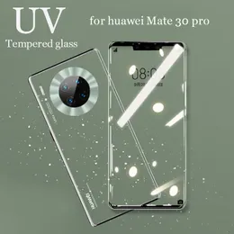 Nano Liquid Curved Full Lim Protection Tempered Glass Film för Huawei Mate 30 20 Pro P30 P20 Lite Screen Protector Cell Phone Protectors