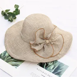 Cykelkapslar Masker Feitong Kvinnors sommar Kvinnor Bröllop Formell Organza Wide Brim Hat Church Fascinator Bridal Tea Party