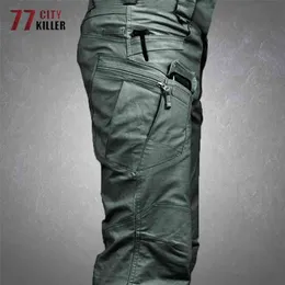 Tactical Cargo Spodnie Mężczyźni Wojskowy Wodoodporny Swat Combat Spodnie Mężczyzna Kieszeń Oddychająca Armia Pant Męskie Biegnięcia robocze 210707