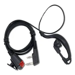 G Shape hörlurar öronstavla W / PTT Röd LED-indikator Headset för Baofeng tvåvägsradio UV-5R UV82 GT-3 BF-F8 + BF-888S Tonfa UV-985 Walkie Talkie