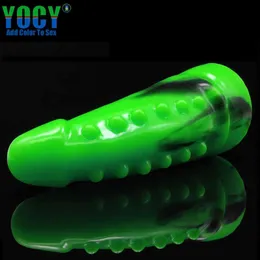 NXY Dildos Zabawki Anal Dorosłych Produkty Sex Silikonowe Kolor Gruby Duży Fake Penis Wave Point Female Masturbacja Urządzenie Podwórko Podstawa 0225