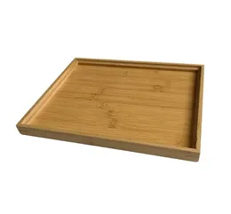 Fruit Storage Plates Bamboo Tea Cutlery Rectangular Tray Pallet Household Multi Function Decoration Food Hotel Serving Trays