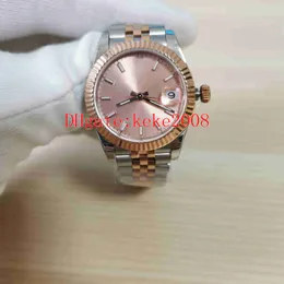 BP Fashion Wtach Wristwatches 126231 36mm Różowy Diamentowy Dial Ze Stali Nierdzewnej Gold Sapphire Szkło Mechaniczne Automatyczne Damskie Zegarki Damskie