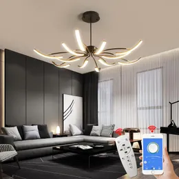 مصابيح السقف غير اللامعة أسود/أبيض مكتملة حديثة LED لدراسة غرفة نوم غرفة المعيشة مصباح قابل للتعديل