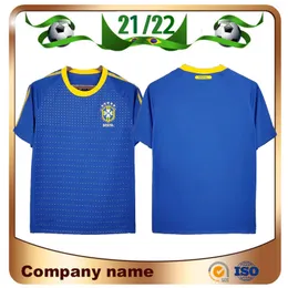 2010 Retro Brazil Away soccer Jersey 10 Brazilian World Cup National team short sleeve Football Shirts uniform