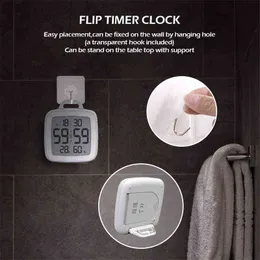 Dusche Uhr Digitale Badezimmer Wanduhr Wand Timer Uhr Wasserdicht Große LCD  Bildschirm Temperatur Luftfeuchtigkeit Dusche Hängen Uhren H1230 Von 13,01  €