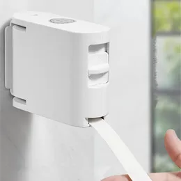 Towel Racks Single Line Indoor Invisible Clothesline White Retractable Drying Holder With Hanger Hole Balcony Clothes