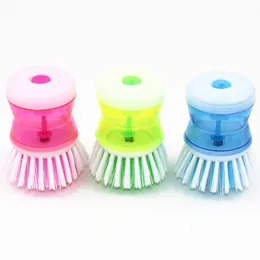 Liquid Press Pot Cleaning Brushes Kithcen Gadget Cleaner Ball for Cup Dish Household Kitchen Clean water Squeezing Tool