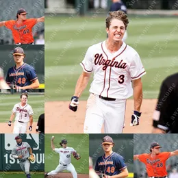 Virginia Baseball Jersey Kyle Teel Zack Gelof Devin Ortiz Nic Kent Brendan Rivoli Max Cotier Logan Michaels Chris Newell Jake Gelof