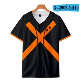Camisa de beisebol impressa 3d dos homens unissex manga curta t camisas 2021 verão t camisa de boa qualidade masculino o-pescoço topos 054