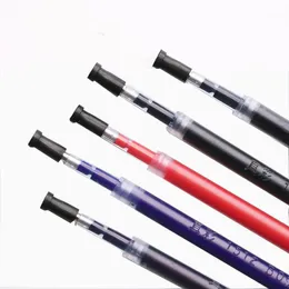 Wkłady 5 sztuk / zestaw 0.5mm Gel Pen Refill Black Blue Red Color Wymienne dla studentów Pisanie Papiernicze Biurowe Biuro