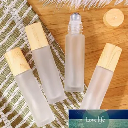 Storage Bottles & Jars 12 Pcs Pack 10ml Glass Roller Empty Essential Oil Frosted Roll On For Perfume Plastic Caps