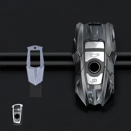 Zink Alloy Car Key Case Cover för BMW X1 X3 X5 X6 Serie 1 2 5 7 F15 F16 E53 E70 E39 F10 F30 G30 Bilnyckel Shell Protecor