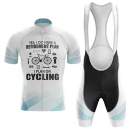 2024 plano de aposentadoria camisa da equipe ciclismo bicicleta shorts conjunto babador ropa ciclismo dos homens mtb camisa verão pro ciclismo maillot inferior roupas