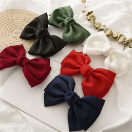 2022 Hair Bows Clips Colors Luxury Designer Fabric spring clip Hair Accessories Baby Girls Christmas Gifts