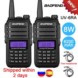 Walkie Talkie Baofeng UV-6RA Ricetrasmettitore stazione radio CB professionale 8W VHF UHF Caccia UV6RA portatile