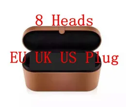 Neueste 8 Köpfe Haarburler Rosepink Multifunktionsfair-Haarstyling-Gerät Automatisches Curling-Eisen für normale Haare EU/UK/US Pink Fuchsia