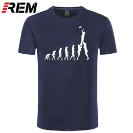 Rugby Evolution of Man T-Shirt Lustige bedruckte T-Shirts Männer Kurzarm Baumwolle Männliche Tops 210409
