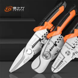 Multi Tool Twiers Crimping Twiers Wire Stripper Multi Functional Snap Ring Terminals Crimpper 211110