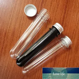 40ml Plastic Test Tubes Empty Mini Jar Metal Screw Cap Small Bottles Spice Storage Containers Vial Tube Sub-bottling