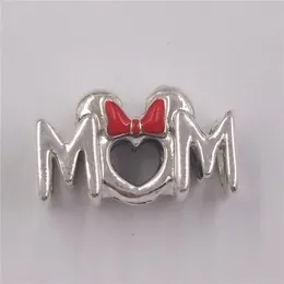 Annajewel 925 Sterling Silver Beads Mouse Bow Mum Charm Charms Fitting EuropeanPandora Style Jewelryブレスレットネックレス799363C01