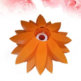 Okładki lampy Odcienie sześć pięter Lotus Żyrandol DIY Wisiorek Lampshade Sufit Room Dekoracja Puzzle Lights Nowoczesny Cień (Orange)