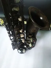 Suzuki Real Photo Высококачественное альт -саксофон E плоские черные красивые красивые кнопки. Профессиональные музыкальные инструменты саксофон