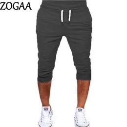 Zogaaメンズヒップホップショーツトレーニング服ニーレングスジョガーズ男性スウェットパンツコットンカジュアルファッション5パンツプラスサイズS-3XL 210716