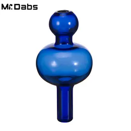 Raucherzubehör DHL farbige Glas-Vergaserkappe, 28 mm Durchmesser, runde Kugelkuppel für Quarz-Thermo-Banger