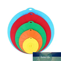 Kök lagringsorganisation Fresh-Heeping Lids Grade Silicone Creative Sealing Bowl Lid 5 Piece Set Miljövänlig Stretch Fabrikspris Expert