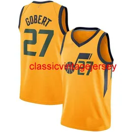 Ny 2021 Rudy Gobert Staement Swingman Jersey syade män Kvinnor Youth Basketball Jerseys Size XS-6XL