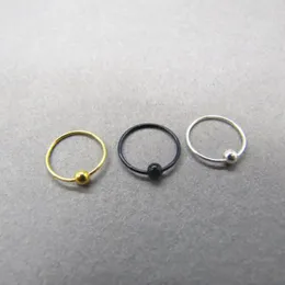 925 Sterling Silber Nasenring, Piercing, Nasenring, Körperschmuck, 8 mm, Nariz-Piercing, 20 Stück/Packung